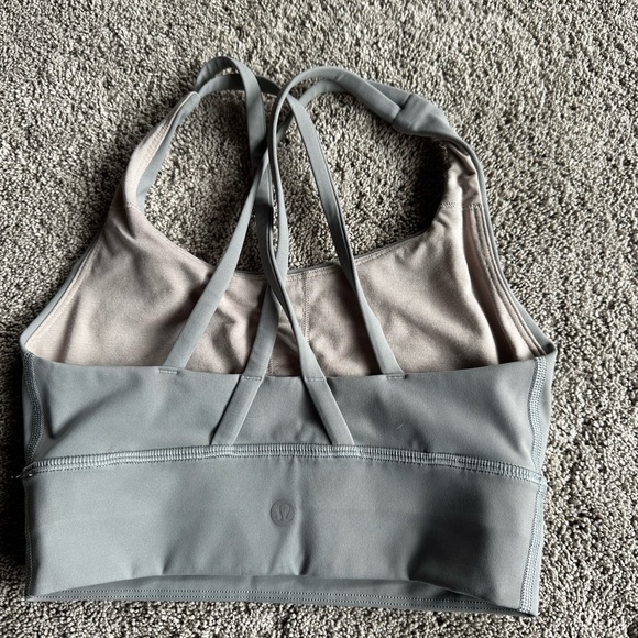 Gray Women's lululemon sports bra-size 2 - Picture 2 of 4